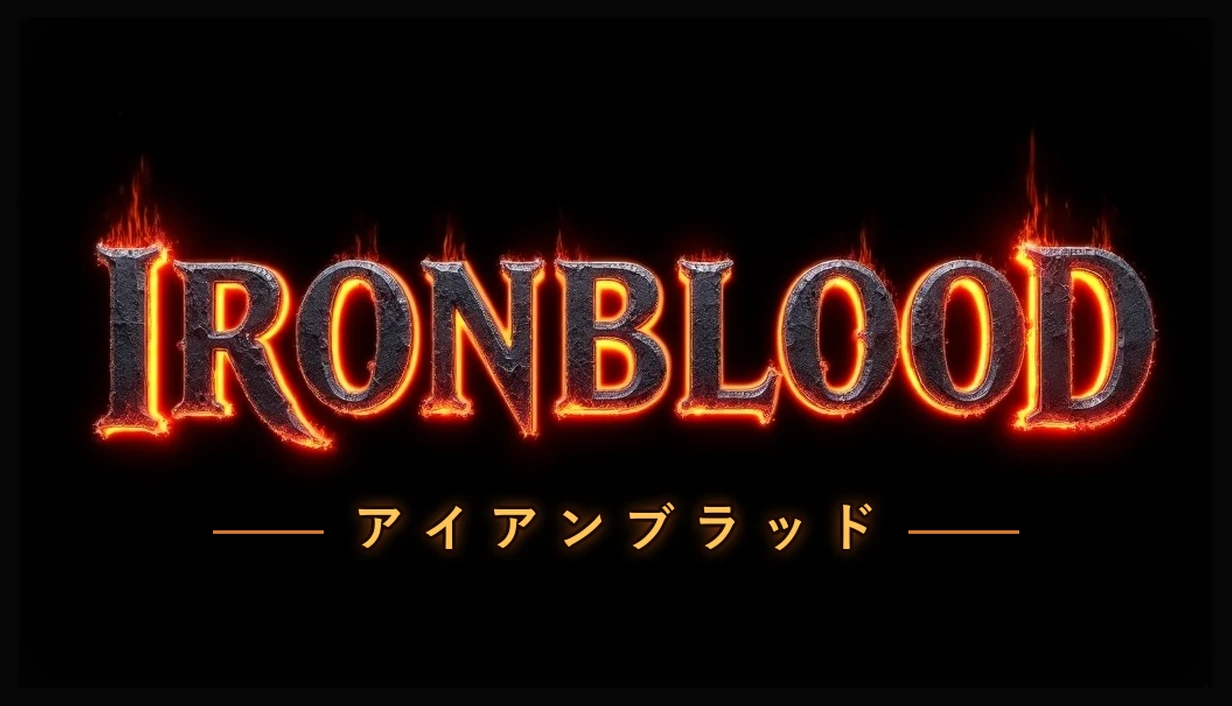 Ironblood capsule art, two fighters squaring up